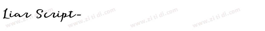Liar Script字体转换